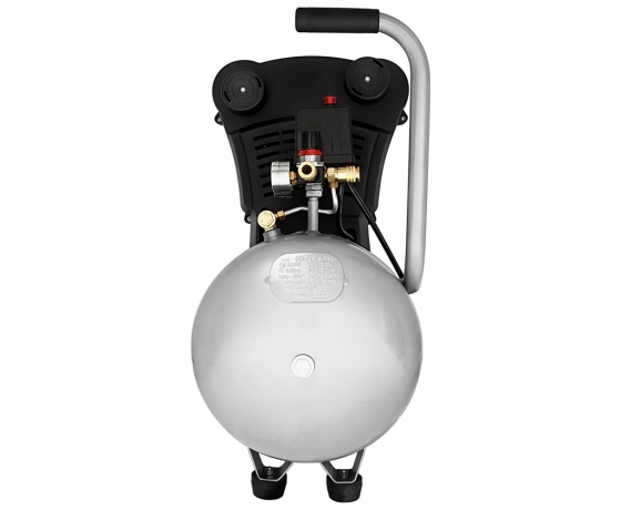 Фото 5 - Компрессор двухцилиндровый безмасляный 2.2кВт 365л/мин 8бар 50л (2 крана) SIGMA (7042311)