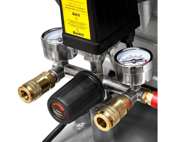 Фото 8 - Компрессор одноцилиндровый 1.8кВт 230л/мин 8бар 24л (2 крана) SIGMA (7043131)