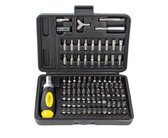 Фото 2 - Отвертка с реверсом + биты 101шт CrV (кейс) SIGMA (4002501)