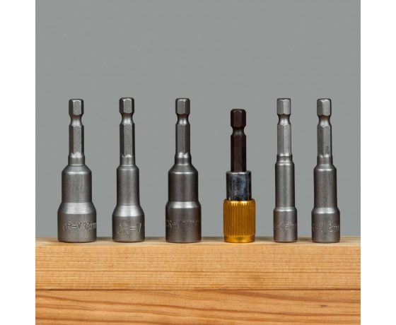 Фото 6 - Насадки торцевые + адаптер и биты 26шт (кейс) SIGMA (4012021)