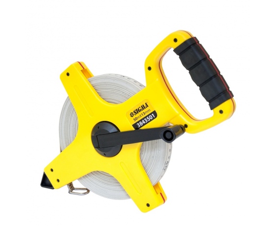 Фото 3 - Рулетка 50м×13мм геодезическая (стекловолокно) SIGMA (3843501)