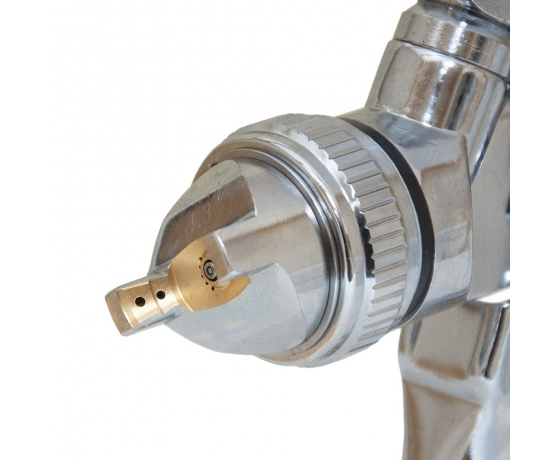 Фото 4 - Краскораспылитель HVLP Ø1.3+1.8 (хром) с в/б (пласт) SIGMA (6812151)