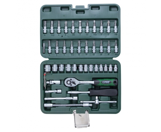 Фото 4 - Набор насадок торцевых и бит 1/4