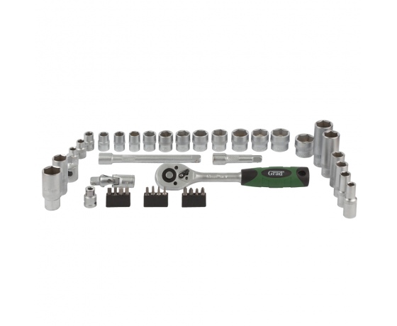 Фото 2 - Набор насадок торцевых и бит 3/8