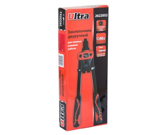 Фото 6 - Заклепочник двуручный 360мм Ø2.4-6.4мм ULTRA (2622052)