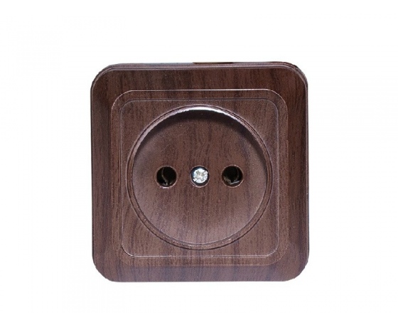 Фото 2 - Наружная розетка Luxel OPERA (2901) вишневая