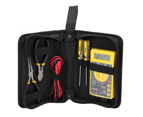 Фото 2 - Набор мультиметр цифровой + плоскогубцы и отвертки (кейс) SIGMA (4008531)