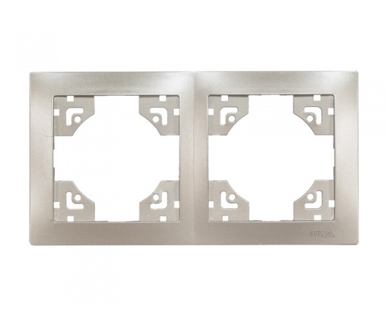 Фото 2 - Рамка 2-я горизонтальная Luxel BRAVO (5422) антрацитовая