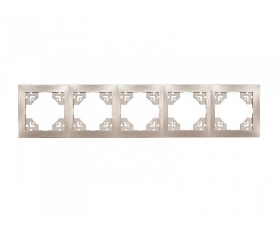 Фото 2 - Рамка 5-я горизонтальная Luxel BRAVO (5425) антрацитовая