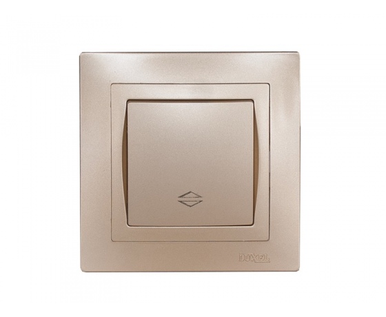 Фото 2 - Выключатель проходной Luxel BRAVO (5615) платиновый