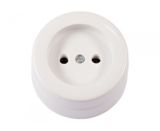 Фото 2 - Розетка накладная Luxel без заземления (1029)