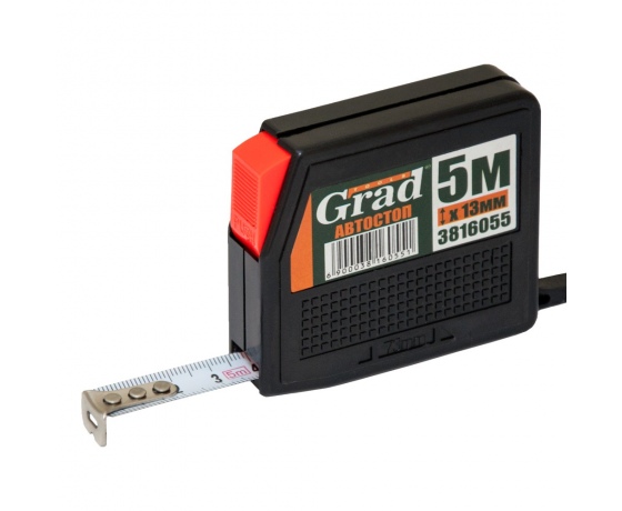 Фото 2 - Рулетка с автостопом 5м×13мм GRAD (3816055)