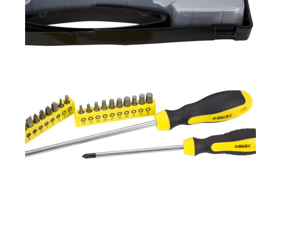 Фото 6 - Набор отверток + биты 27шт CrV (кейс) SIGMA (4001061)