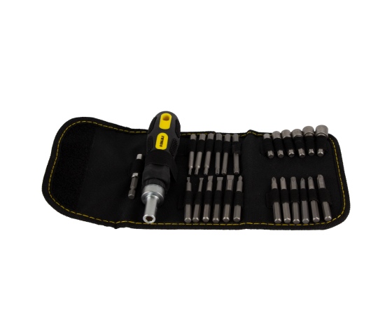 Фото 6 - Отвертка + биты 18шт + насадки торцевые 6шт CrV SIGMA (4002111)