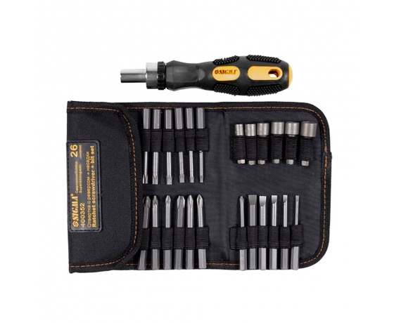 Фото 2 - Отвертка + биты 18шт + насадки торцевые 6шт CrV SIGMA (4002111)