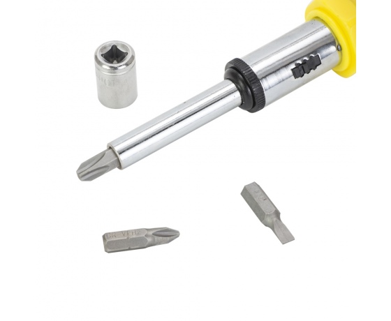 Фото 7 - Отвертка с реверсом + насадки торцевые 1/4” 27шт CrV SIGMA (4002121)