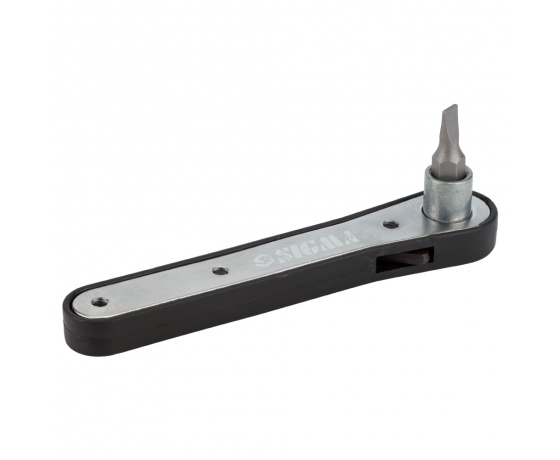 Фото 7 - Отвертка с реверсом + трещотка + биты 11шт CrV SIGMA (4001131)