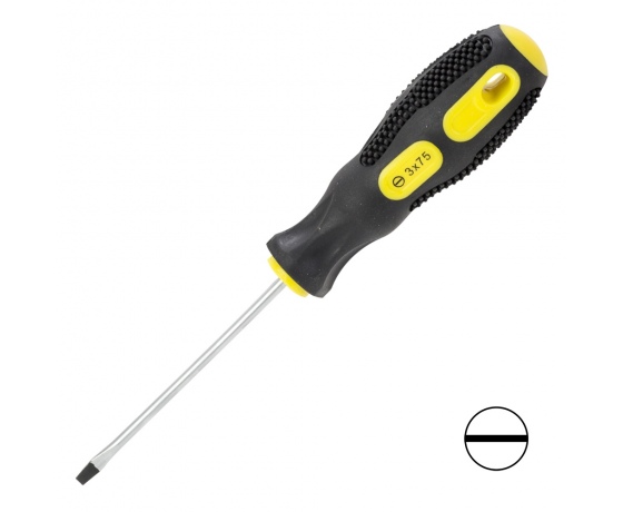 Фото 2 - Отвертка шлицевая SL3.0×75мм CrV SIGMA (4006301)