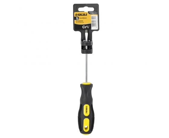 Фото 3 - Отвертка шлицевая SL4.0×100мм CrV SIGMA (4006321)