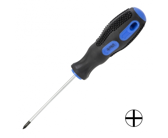 Фото 2 - Отвертка крестовая PH0×75мм СrV SIGMA (4006501)