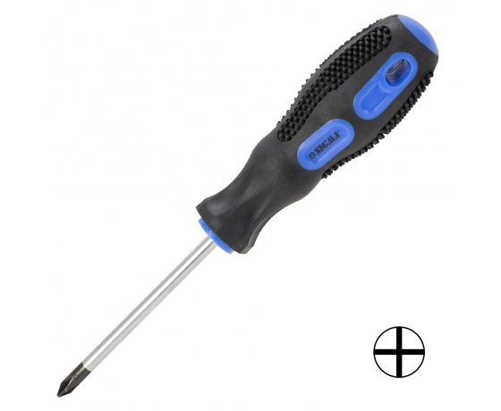 Фото 2 - Отвертка крестовая PH1×75мм СrV SIGMA (4006521)