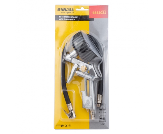 Фото 8 - Пневмопистолет для подкачки (гальван покрытие) SIGMA (6832021)
