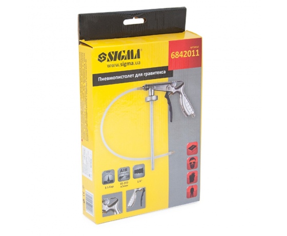 Фото 8 - Пневмопистолет для гравитекса SIGMA (6842011)