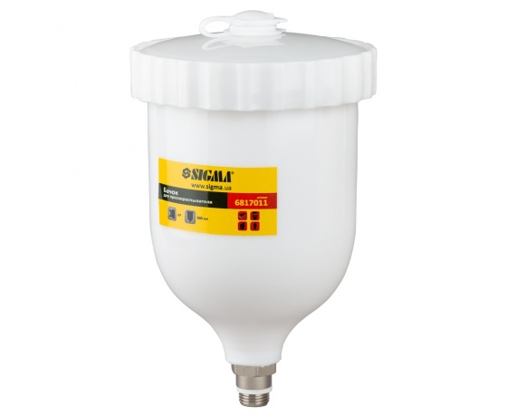 Фото 2 - Бачок верхний для краскораспылителя HP (верх/пласт) 600мл SIGMA (6817011)