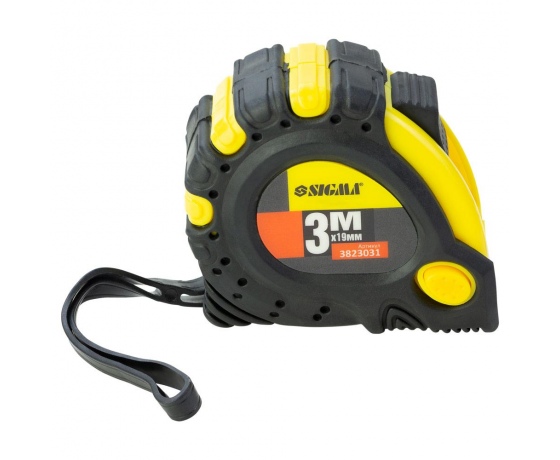 Фото 4 - Рулетка магнитная фиксатор + тормоз 3м×19мм SIGMA (3823031)