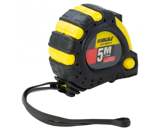 Фото 4 - Рулетка магнитная фиксатор + тормоз 5м×19мм SIGMA (3823051)