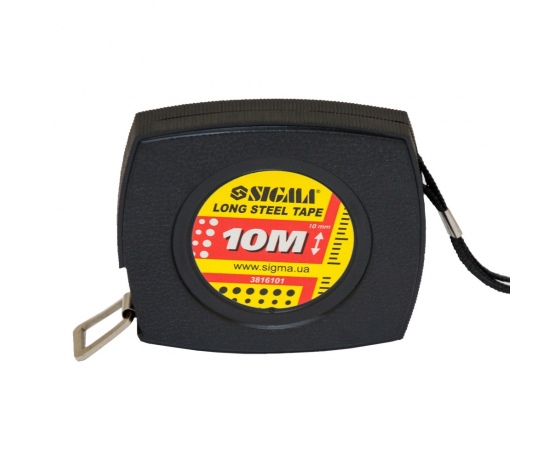 Фото 4 - Рулетка стальная лента 10м×10мм SIGMA (3816101)
