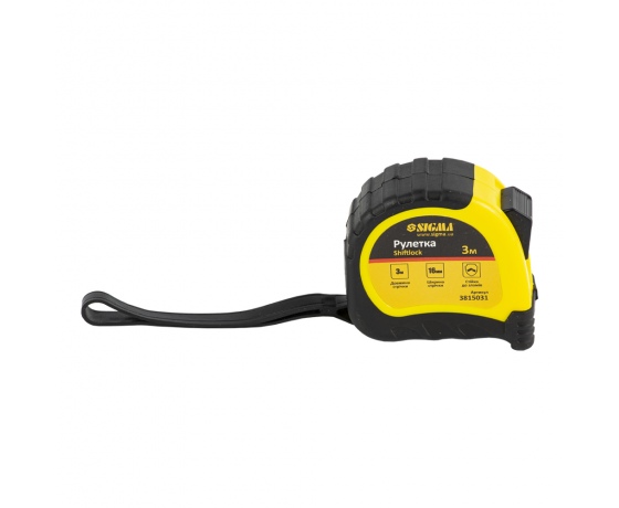 Фото 5 - Рулетка shiftlock 3м×16мм SIGMA (3815031)