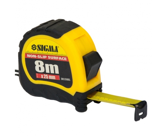 Фото 2 - Рулетка shiftlock 8м×25мм SIGMA (3815081)