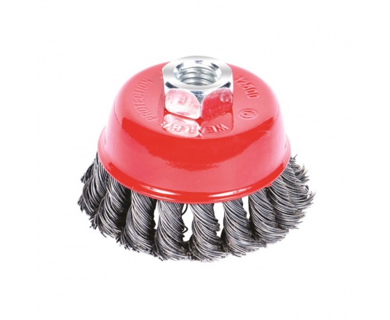 Фото 2 - Щетка проволочная чашеобразная Ø65мм М14×2мм (стальная витая) SIGMA (9026061)