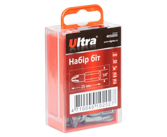 Фото 2 - Набор бит PН2×25мм 1/4