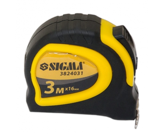 Фото 4 - Рулетка магнитная обрезиненная с автостопом 3м×16мм SIGMA (3824031)