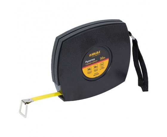 Фото 2 - Рулетка стальная лента 30м×10мм (черная) SIGMA (3816301)