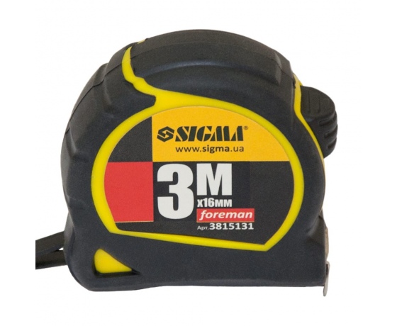 Фото 3 - Рулетка Foreman 3м×16мм SIGMA (3815131)