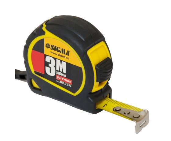 Фото 2 - Рулетка Foreman 3м×16мм SIGMA (3815131)