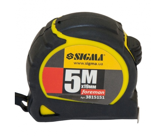 Фото 3 - Рулетка Foreman 5м×19мм SIGMA (3815151)