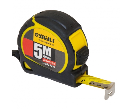 Фото 2 - Рулетка Foreman 5м×19мм SIGMA (3815151)