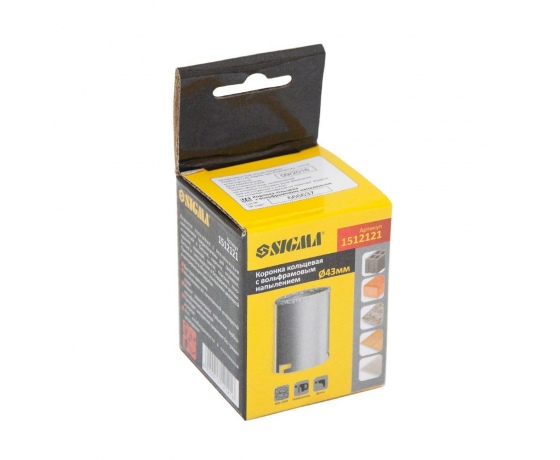 Фото 3 - Коронка кольцевая с вольфрамовым напылением 43мм SIGMA (1512121)