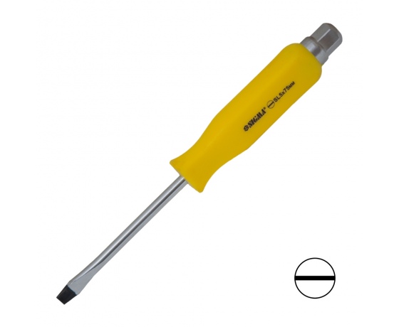 Фото 2 - Отвертка ударная шлицевая SL5×75мм под ключ CrV SIGMA (4004761)