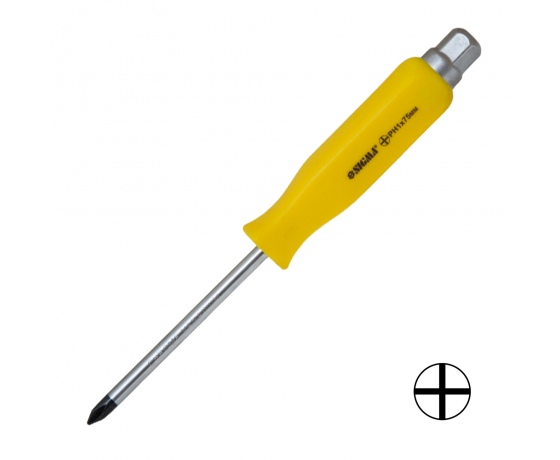 Фото 2 - Отвертка ударная крестовая PH1×75мм под ключ CrV SIGMA (4004881)