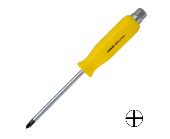 Фото 2 - Отвертка ударная крестовая PH2×100мм под ключ CrV SIGMA (4004921)