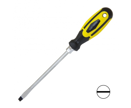 Фото 2 - Отвертка усиленная шлицевая SL6×150мм под ключ CrV SIGMA (4007121)