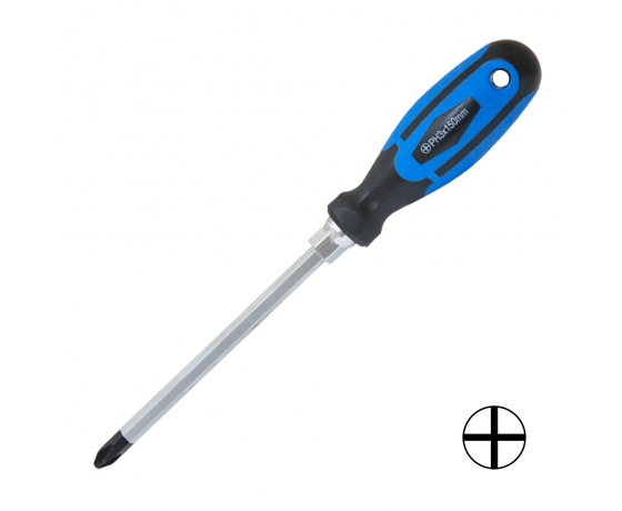 Фото 2 - Отвертка усиленная крестовая PH3×150мм под ключ CrV SIGMA (4007241)