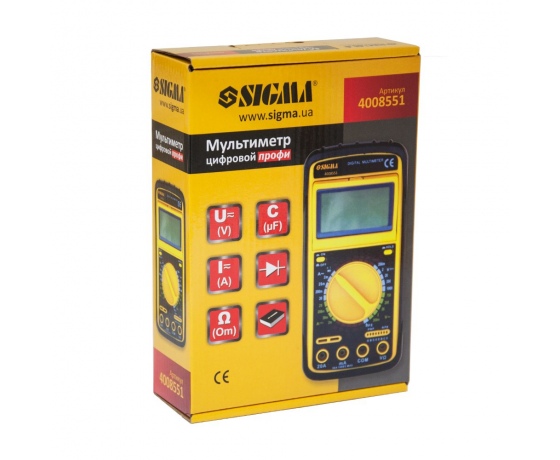 Фото 5 - Мультиметр цифровой профи SIGMA (4008551)