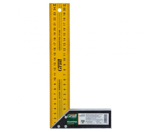 Фото 2 - Угольник стальной 250мм GRAD (3625255)