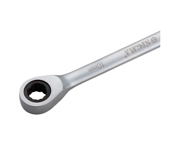 Фото 6 - Ключ рожково-накидной трещоточный 10мм CrV satine SIGMA (6022101)